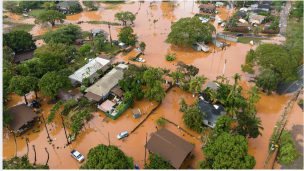 Hawái bajo el agua: Inundaciones históricas dejan miles de evacuados y riesgo de colapso de presa